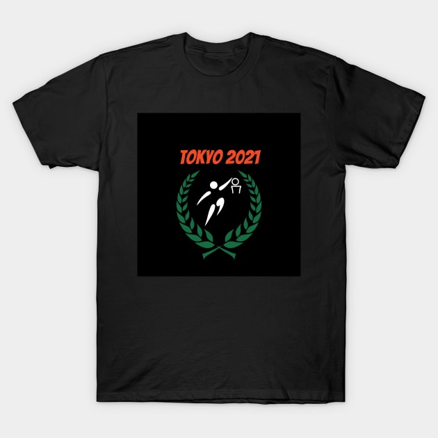 Basketball Tokyo 2021 Olympics T-Shirt by Slick T's